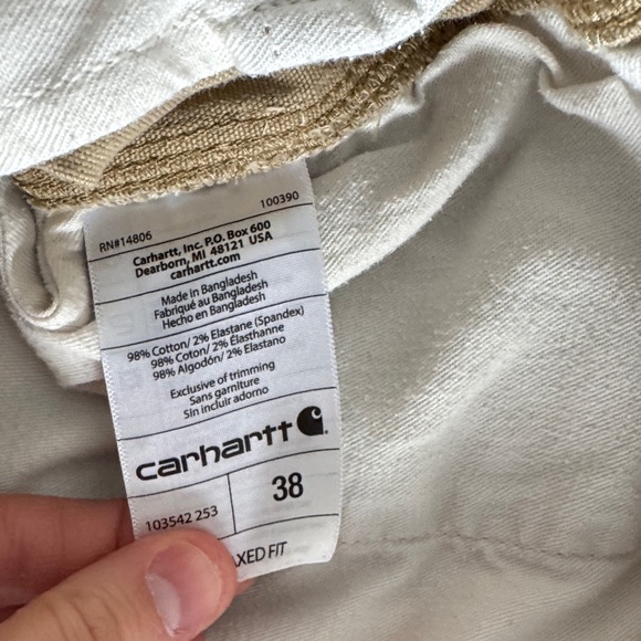 CARHARTT Tan Cargo Shorts | Tool Pocket | 36 - Picture 8 of 8
